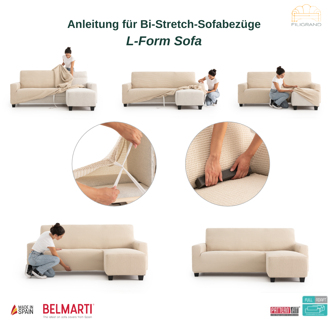 Anleitung für L-Form Sofa Filigrand