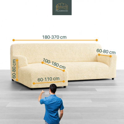 Größe L-Form Sofa L