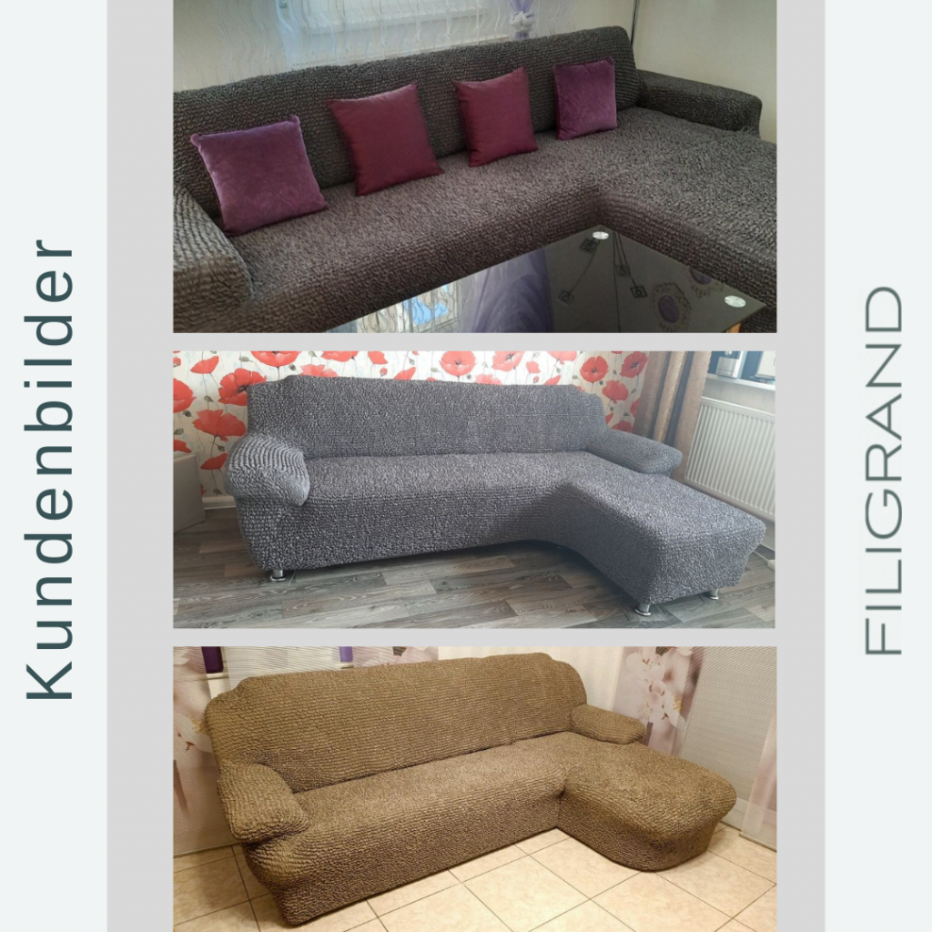 L-Form Sofabezug rechts Kundenbilder Filigrand