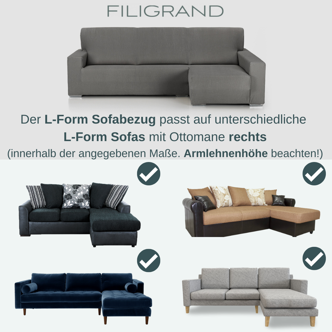 L-Form rechts Sofamodelle Filigrand