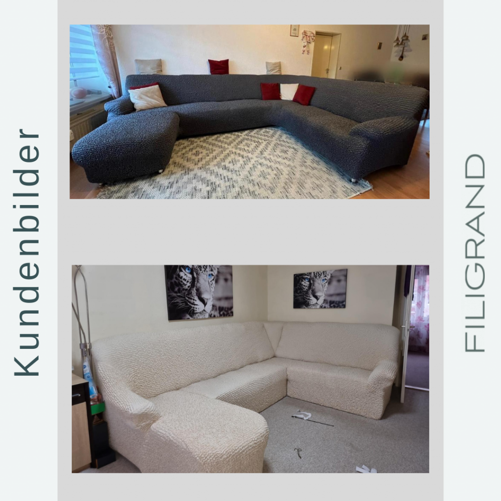Kundenbilder1 U-Form Sofabezug links Filigrand