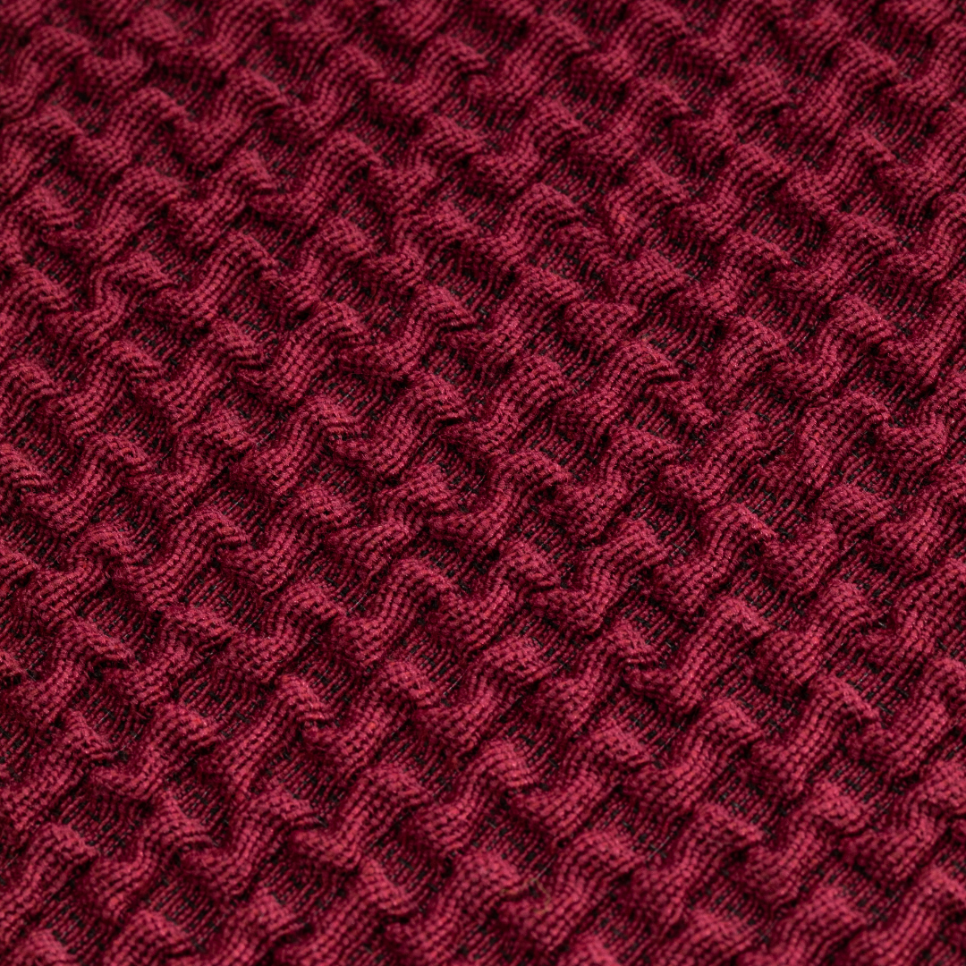 Dunkelrot Sofabezug Filigrand