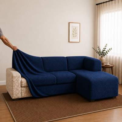 Bezug für Ecksofa mit Halbinsel rechts