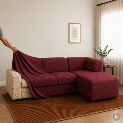 Bezug für Ecksofa mit Halbinsel rechts