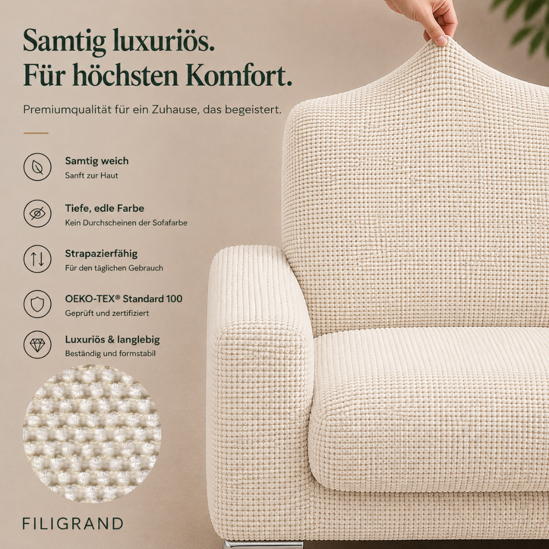 Farbenmuster chenille elfenbein Bezug_Filigrand
