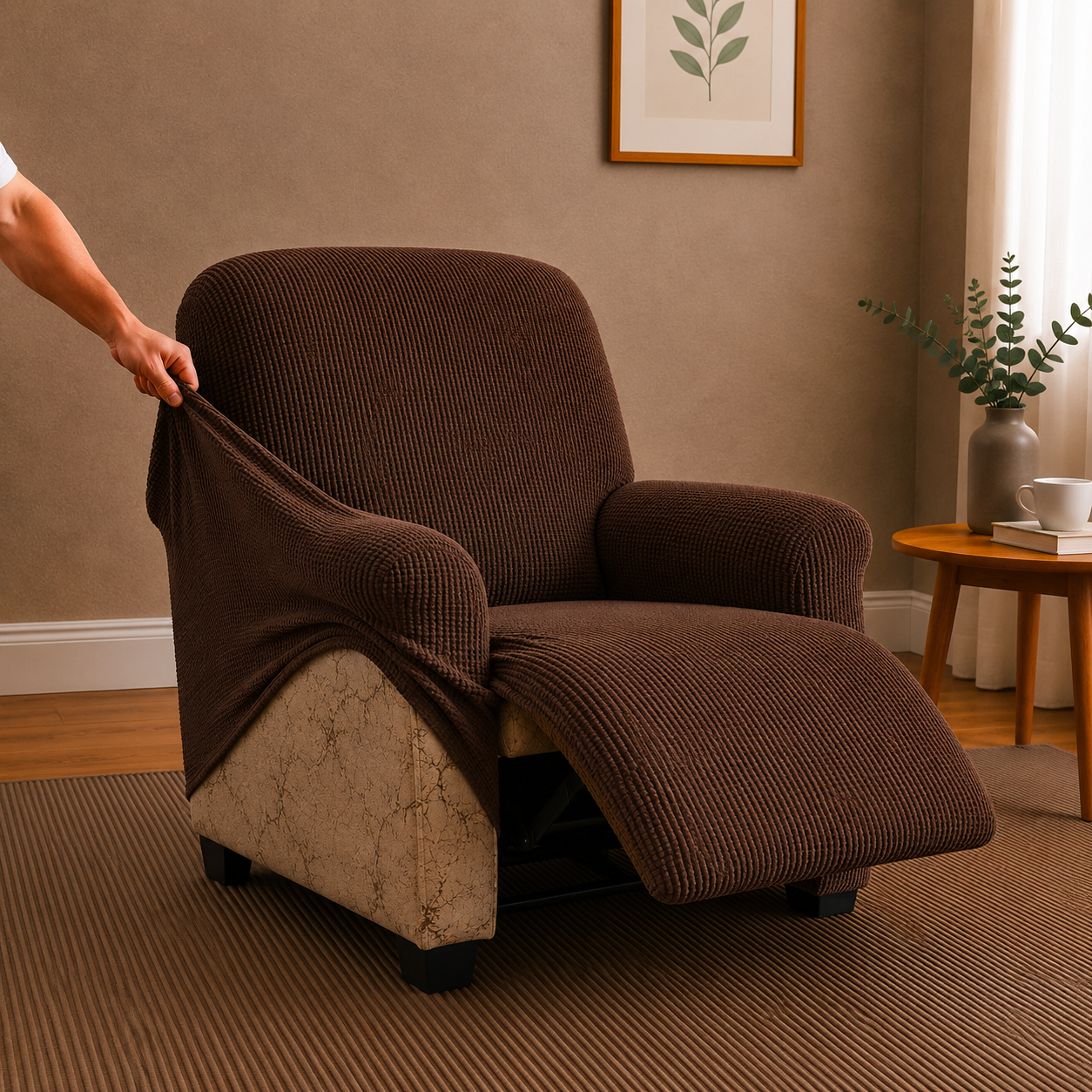 Relaxsesselbezug_braun_filigrand.