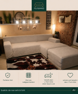 Bezug für L-Form Sofa mit Ottomane rechts - Thumbnail Image 7