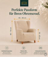 Bezug für Ohrensessel Velvet (wasserabweisend) - Thumbnail Image 2